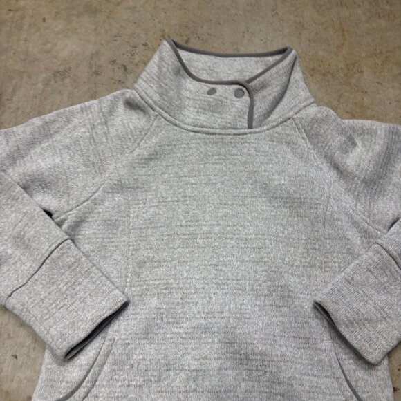 Prana Sweater Womens Medium Gray Fleece Tri Thermal Threads Tunic Outdoors - Picture 2 of 11